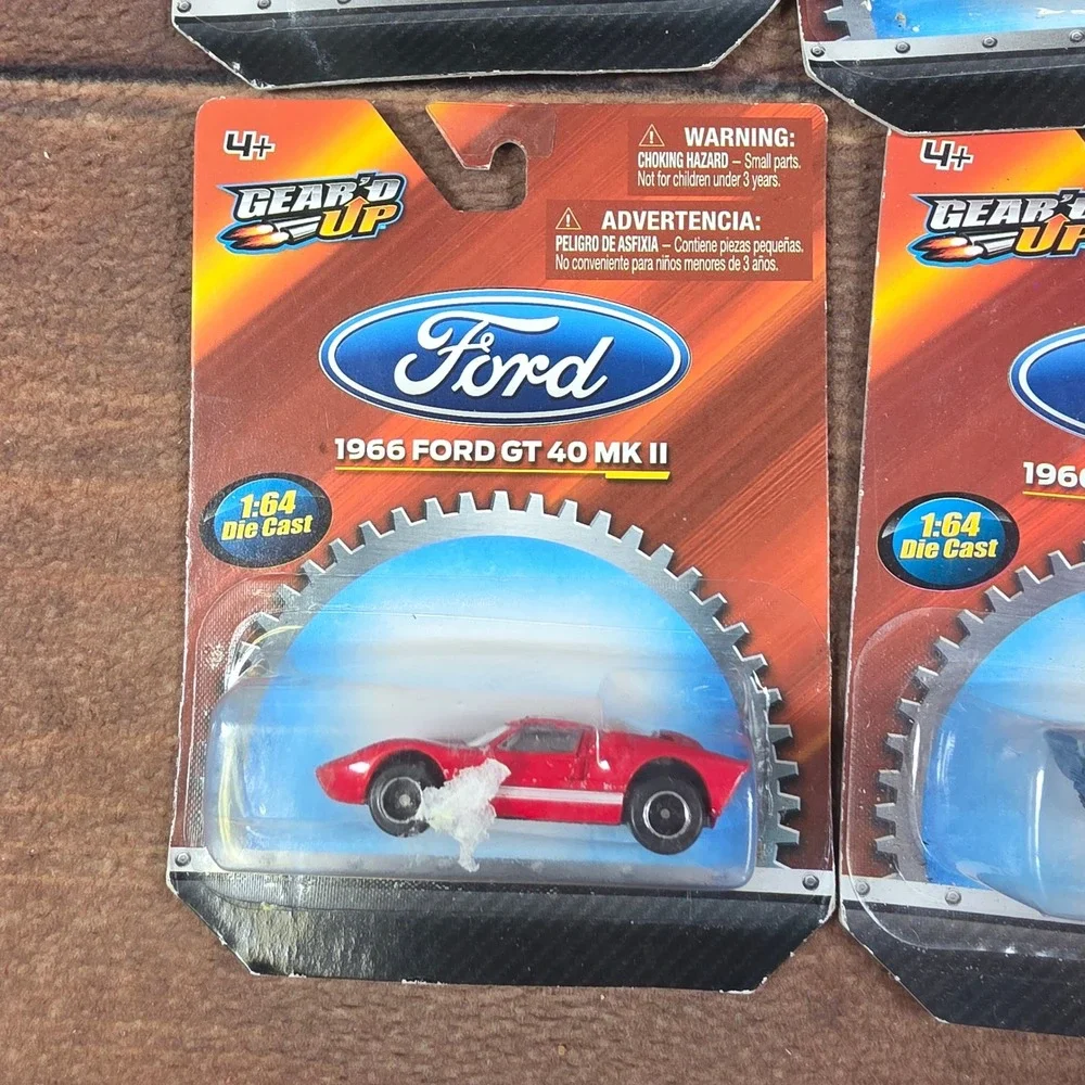 Gear'd Up Diecast Cars Kids 1:64 Multicolor Good Ford Shelby GT40 Lot of 6